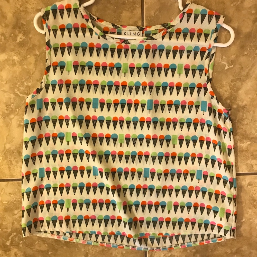 Ice cream print top